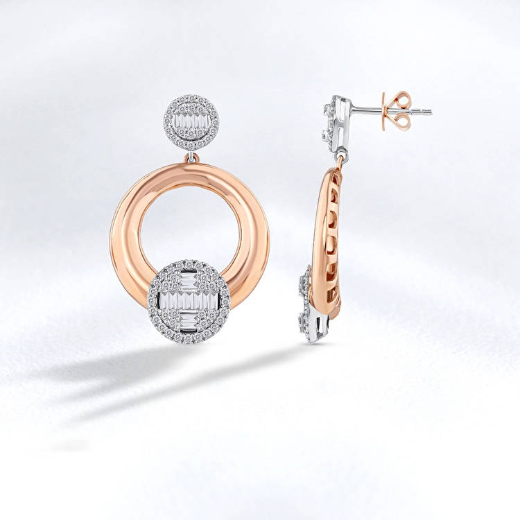 1.13 ct. Baguette Diamond Earrings