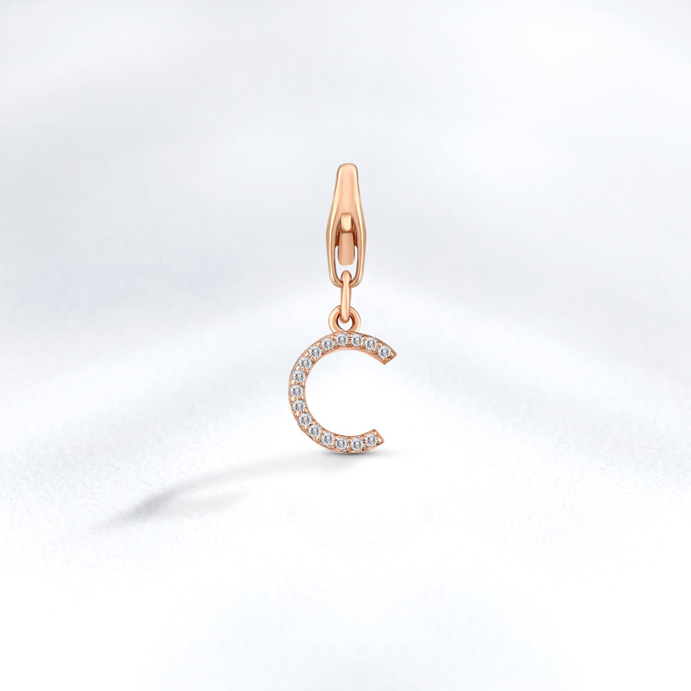 0.09 ct. Charme C Buchstabenanhänger