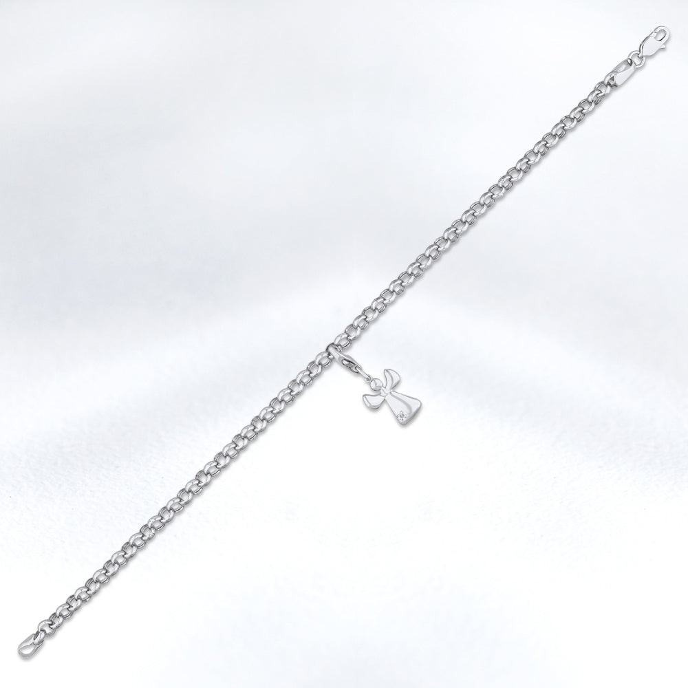 0.01 ct. Charm Engel Armbandan