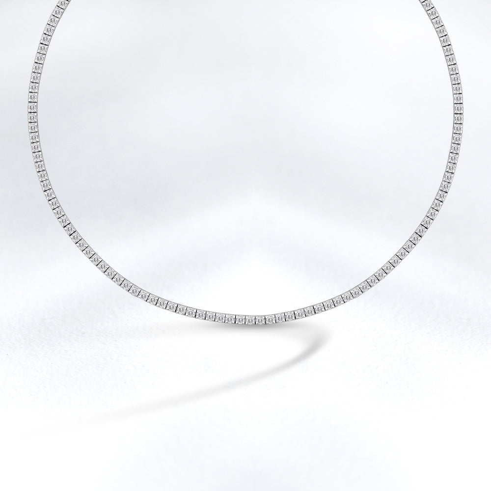 6.00 ct. Tennis Diamant Halskette