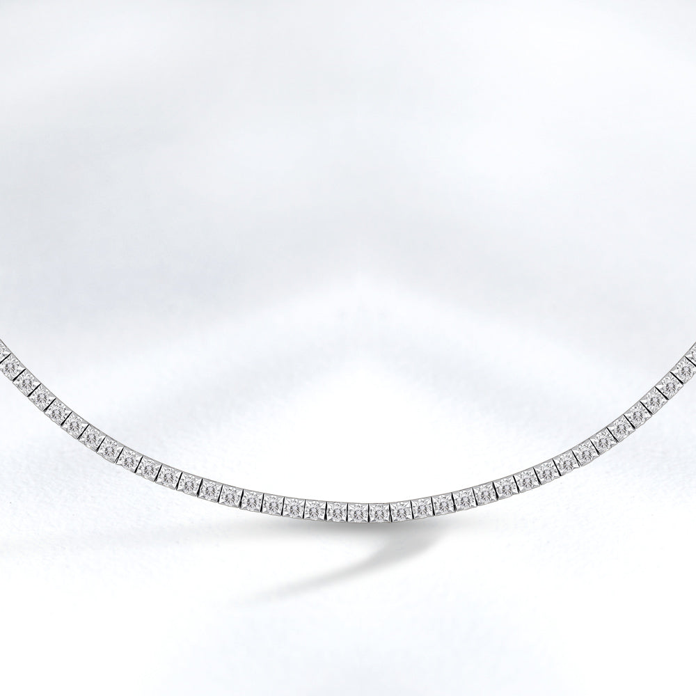 6.00 ct. Tennis Diamant Halskette