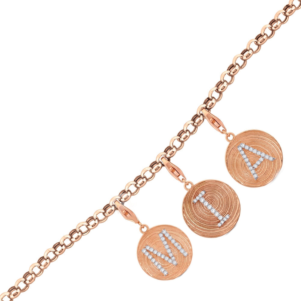 0.06 ct. Charme İ Buchstabenanhänger