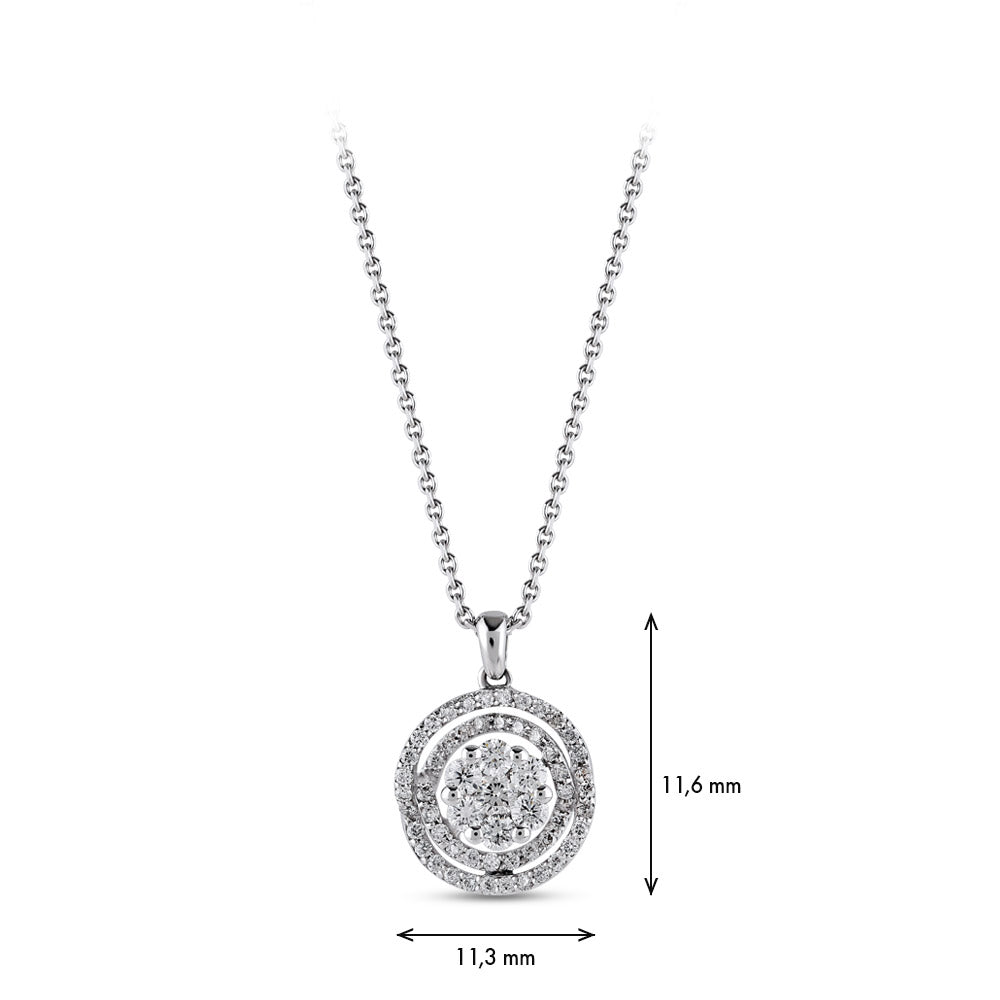 0.44 ct. Design Pendant with Chain