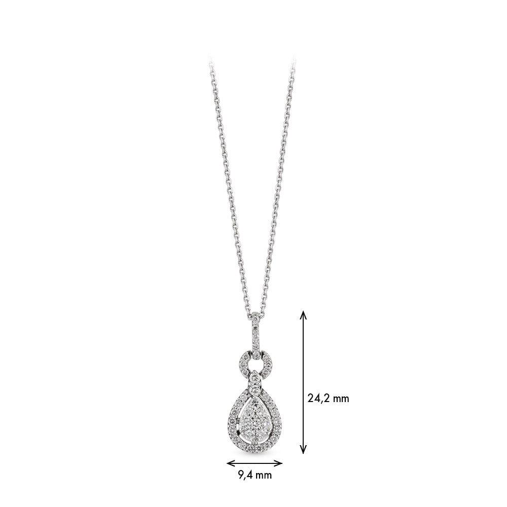 0.52 ct. Design Anhänger mit Halskette