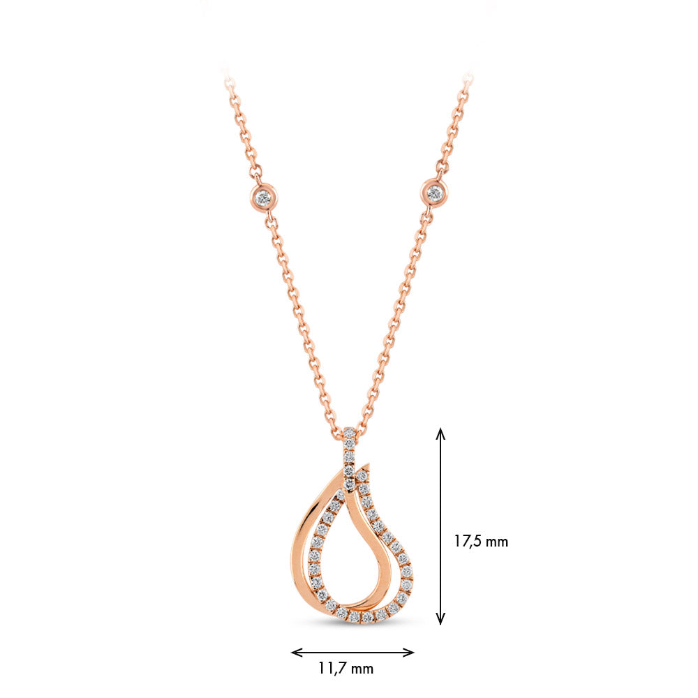 0.19 ct. Design Pendant with Chain