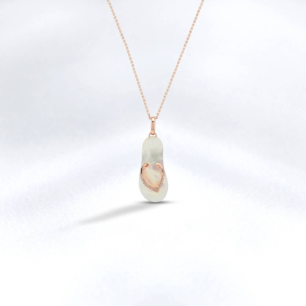 0.09 ct. Design Anhänger mit Halskette