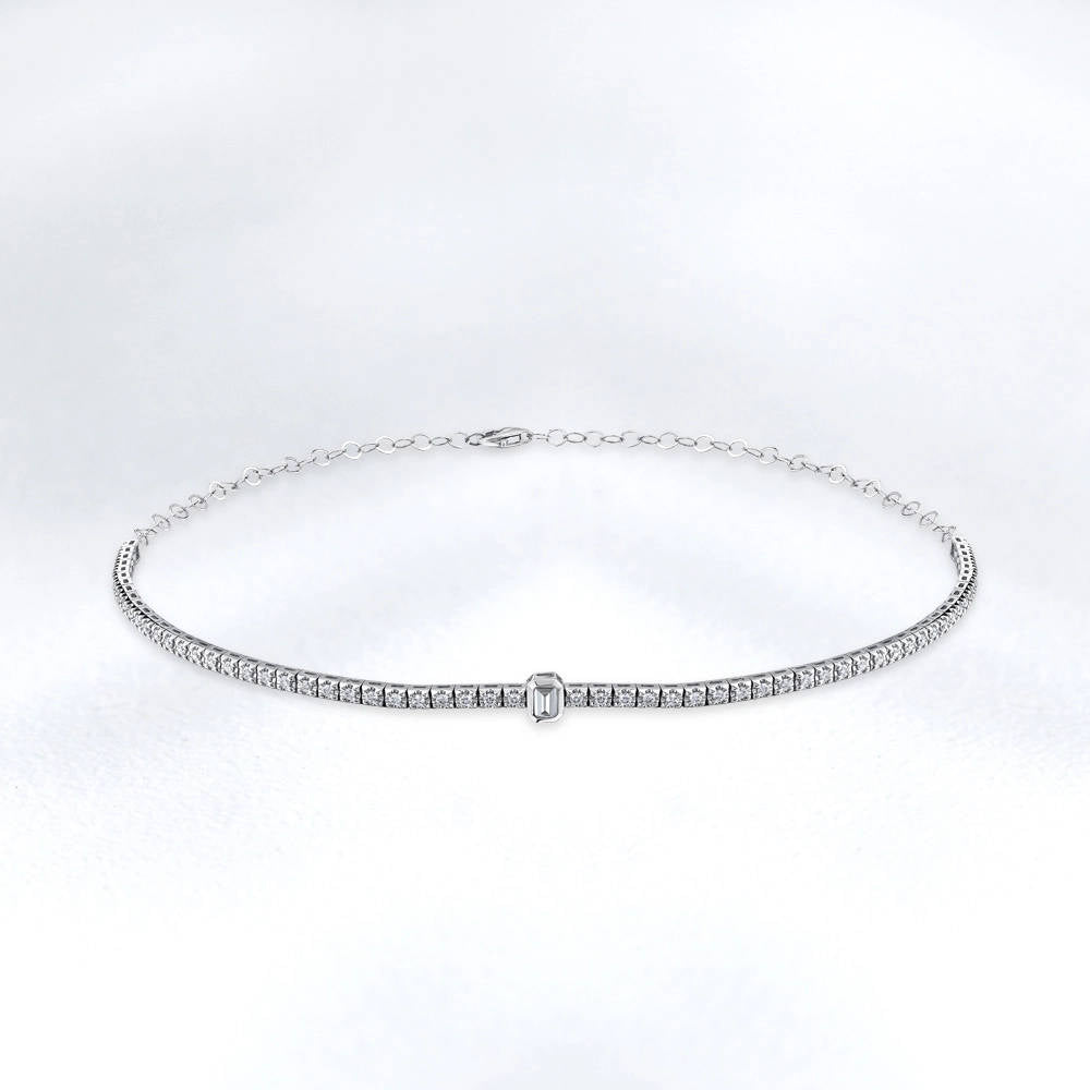 1.19 ct. Choker Diamant Halskette
