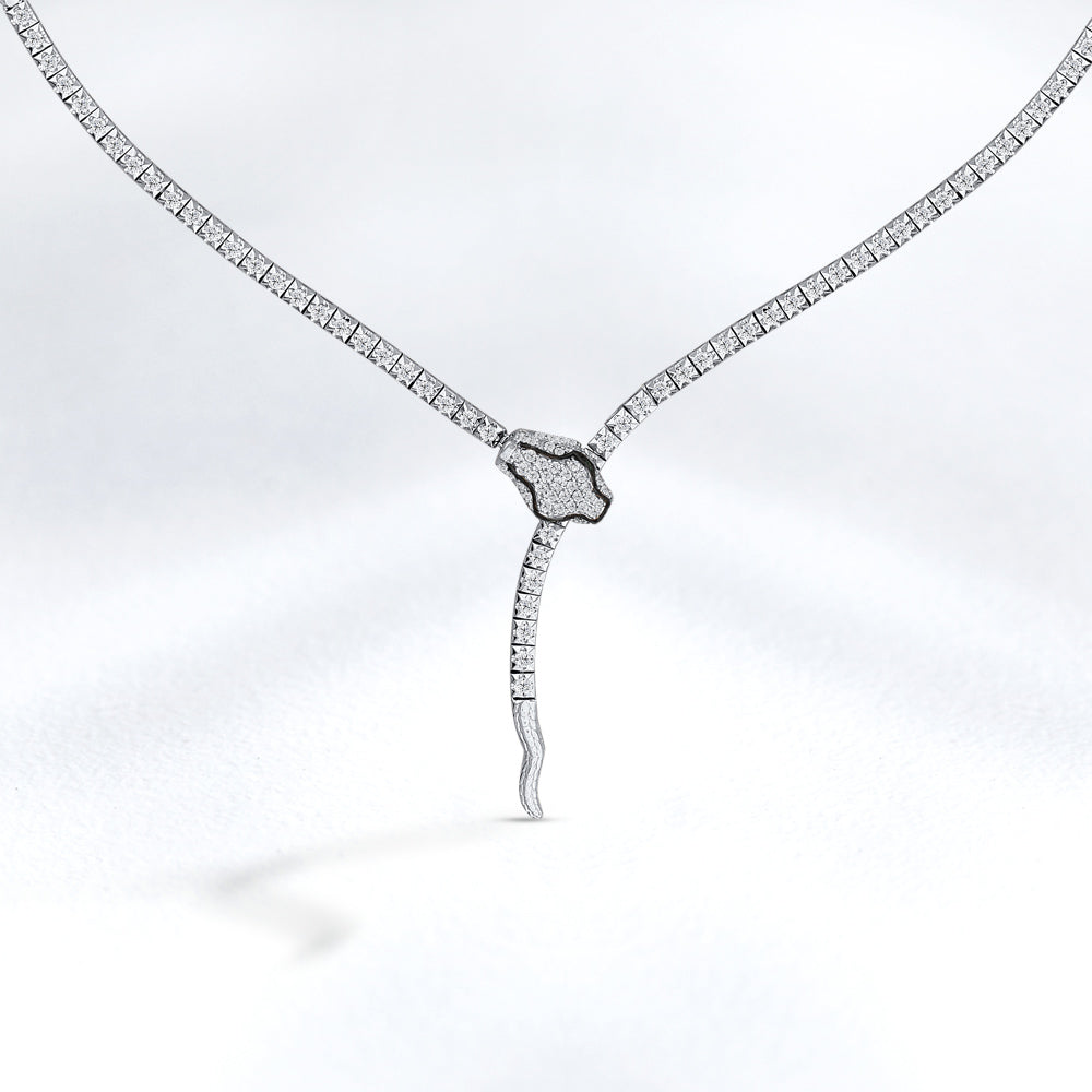 2.16 ct. Tennis Diamant Halskette