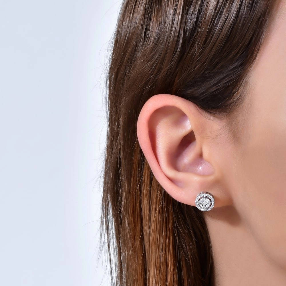 0.64 ct. Design Diamond Stud Earrings