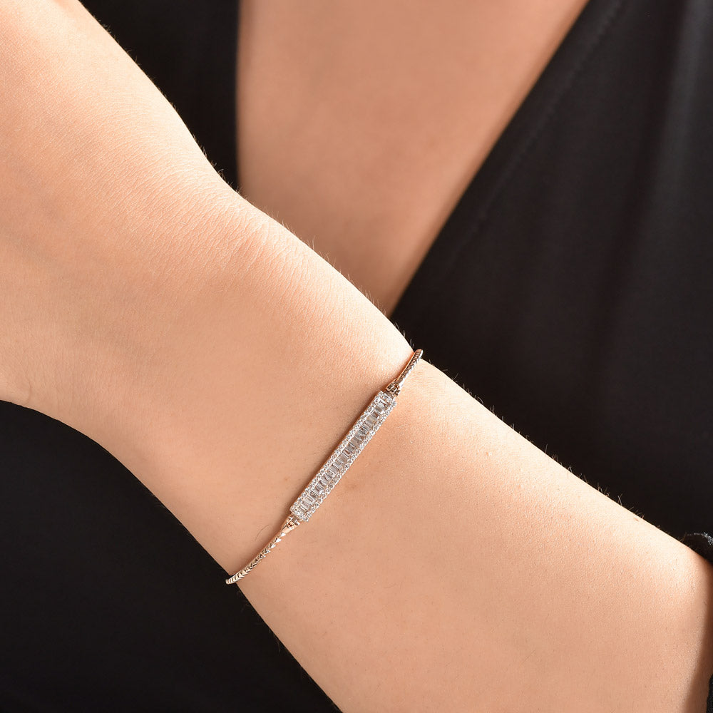 0.40 ct. Baguette Diamantarmband