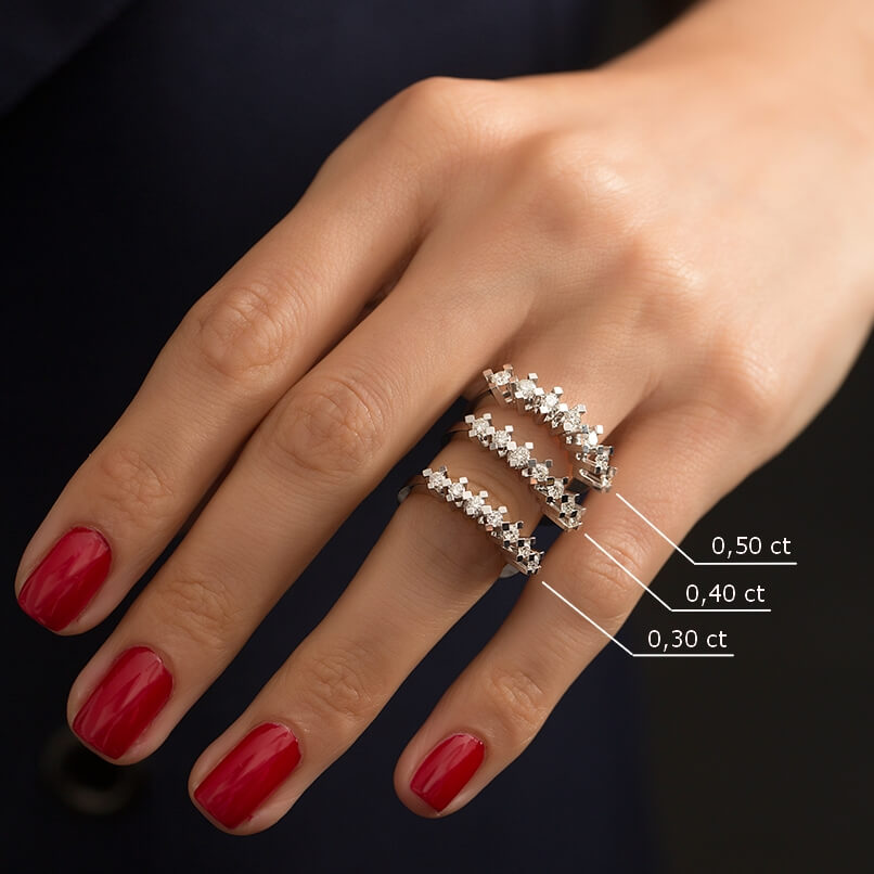0.40 ct. Siebenstein Diamantring