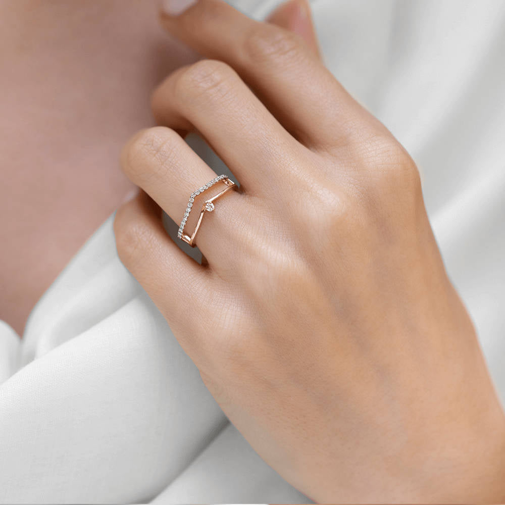0.21 ct. Duett Diamantring