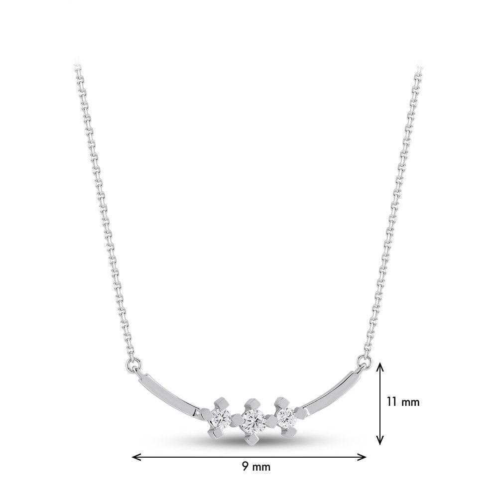0.18 ct. Tria Diamond Necklace