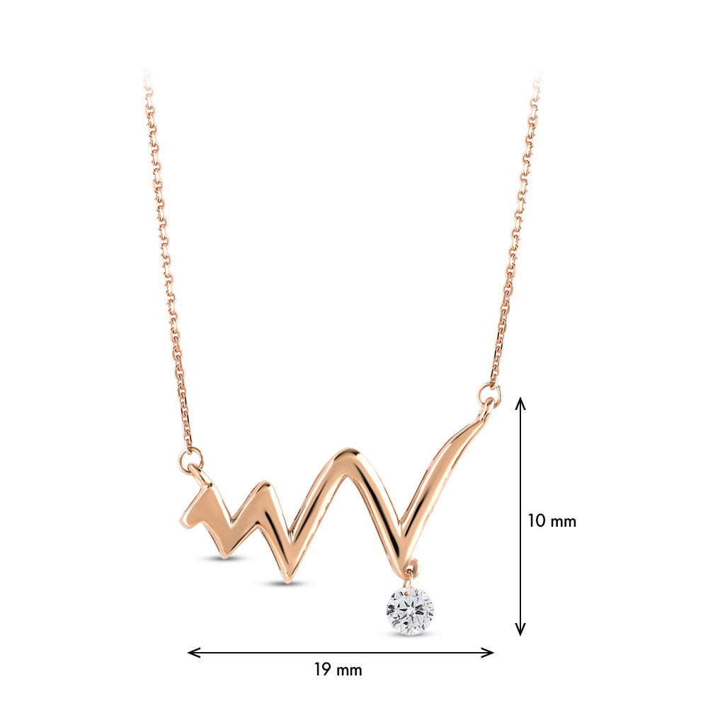 0.04 ct. Liebesrythmus Halskette