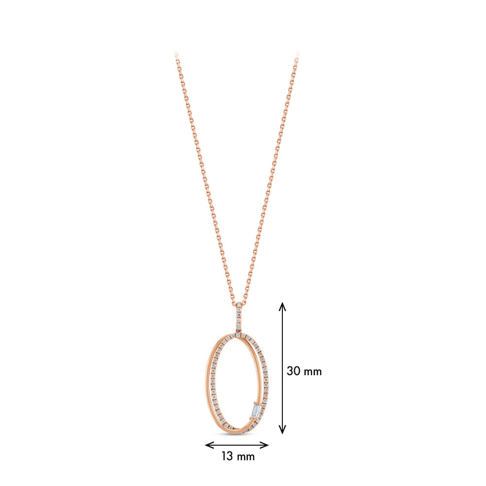 0.27 ct. Design Pendant with Chain