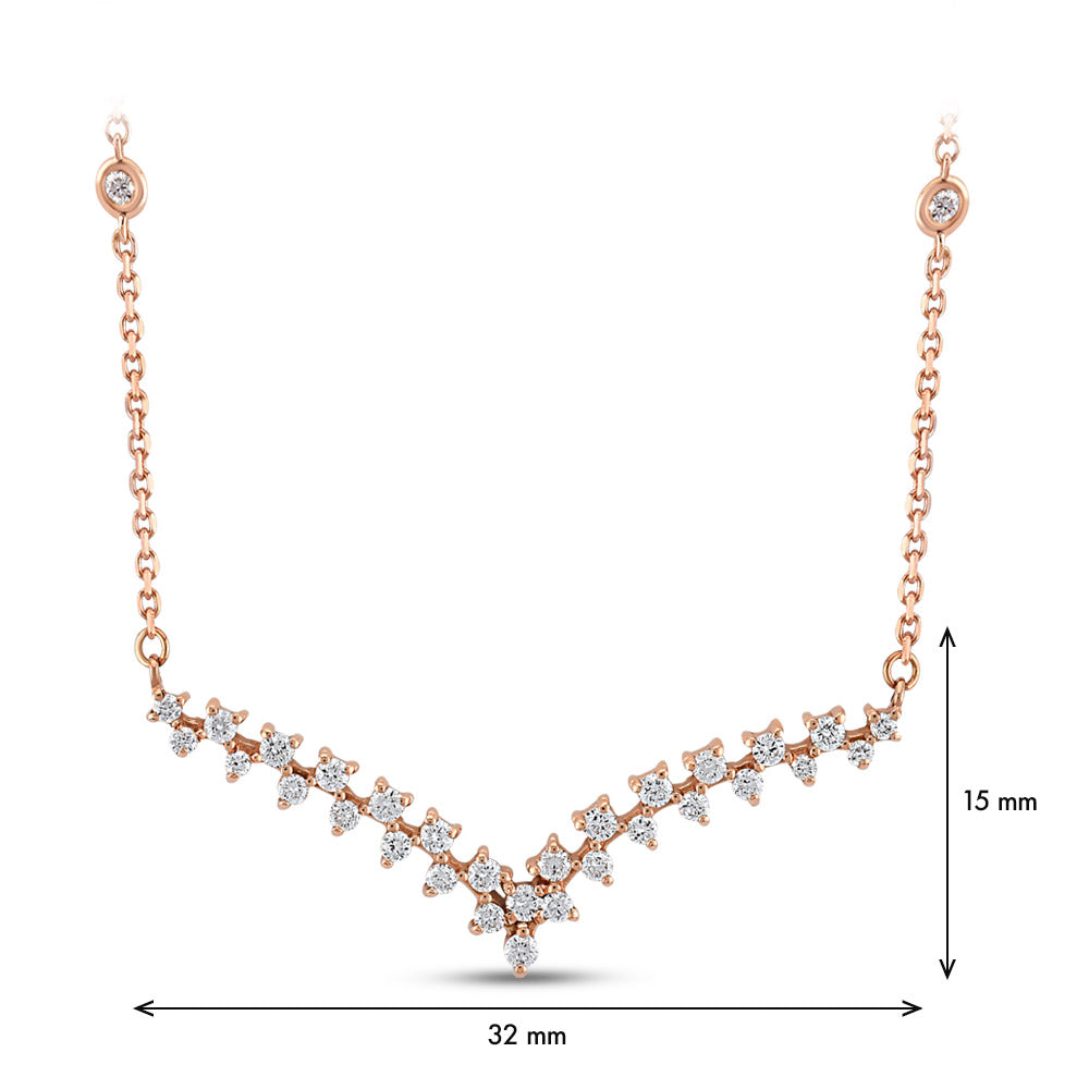 0.38 ct. Design Diamant Halskette