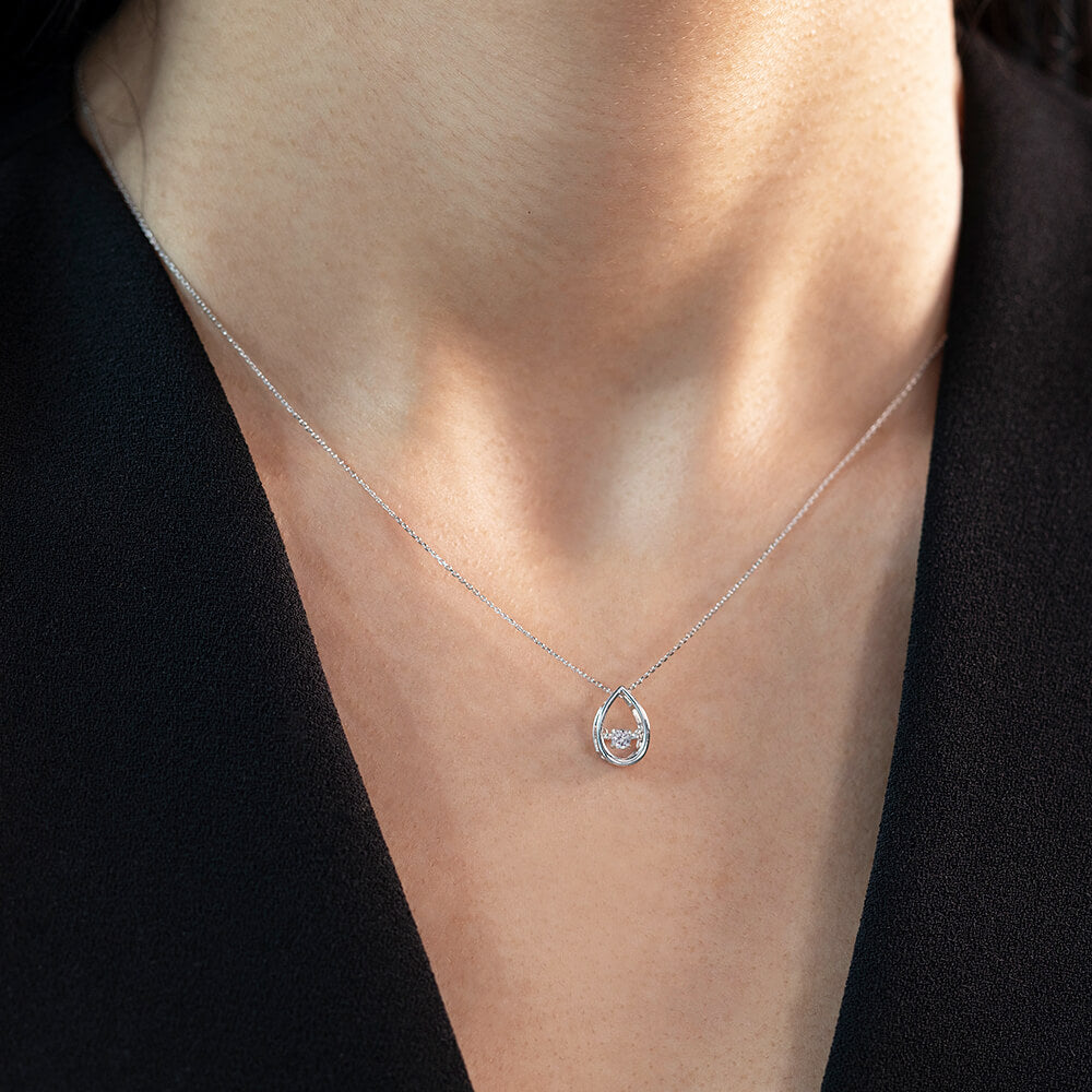0.08 ct. Design Diamant Halskette