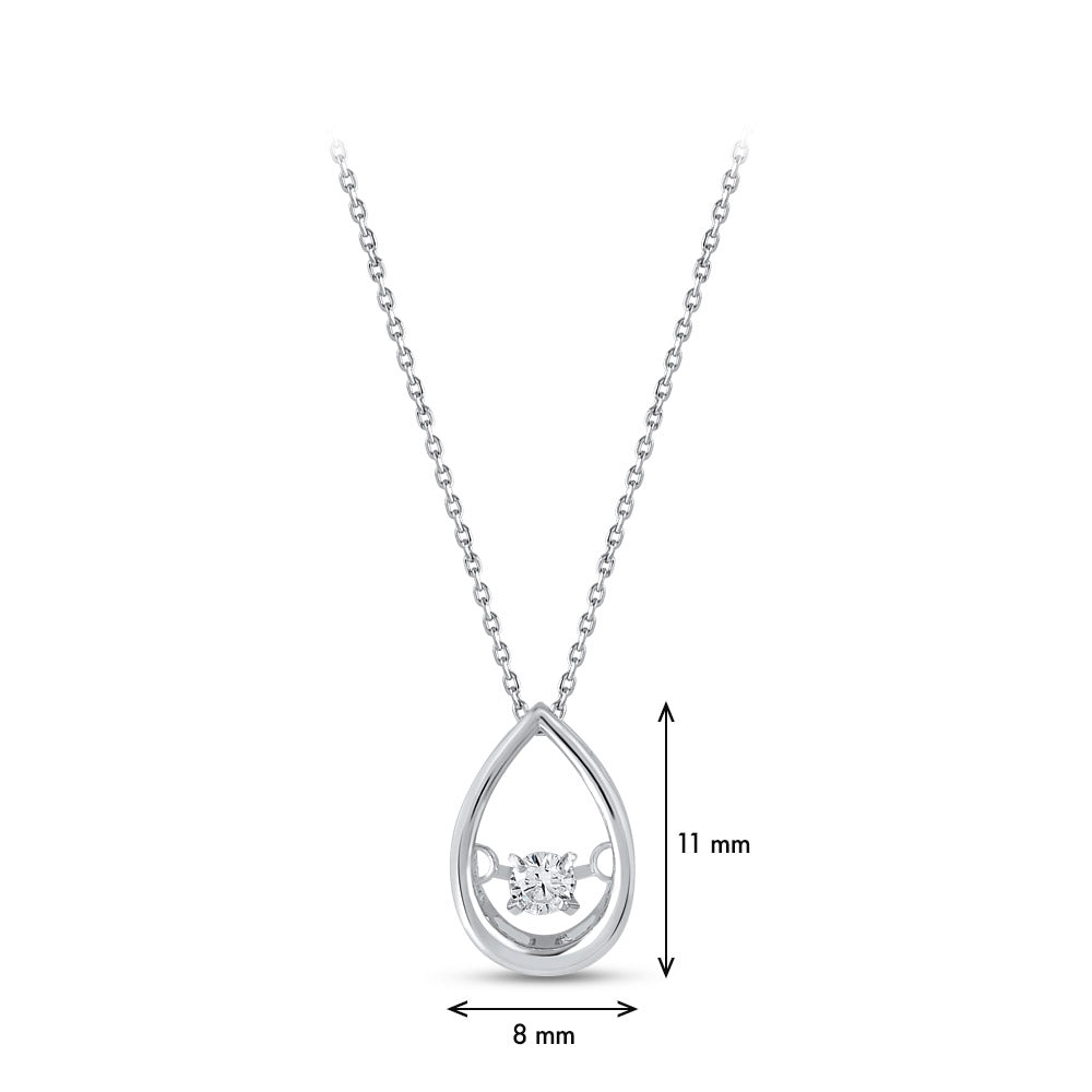 0.08 ct. Design Diamond Necklace