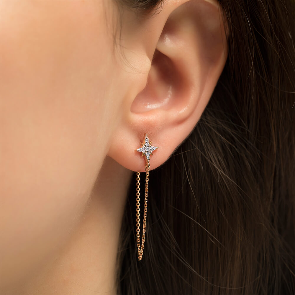 0.15 ct. Design Diamant Ohrringe