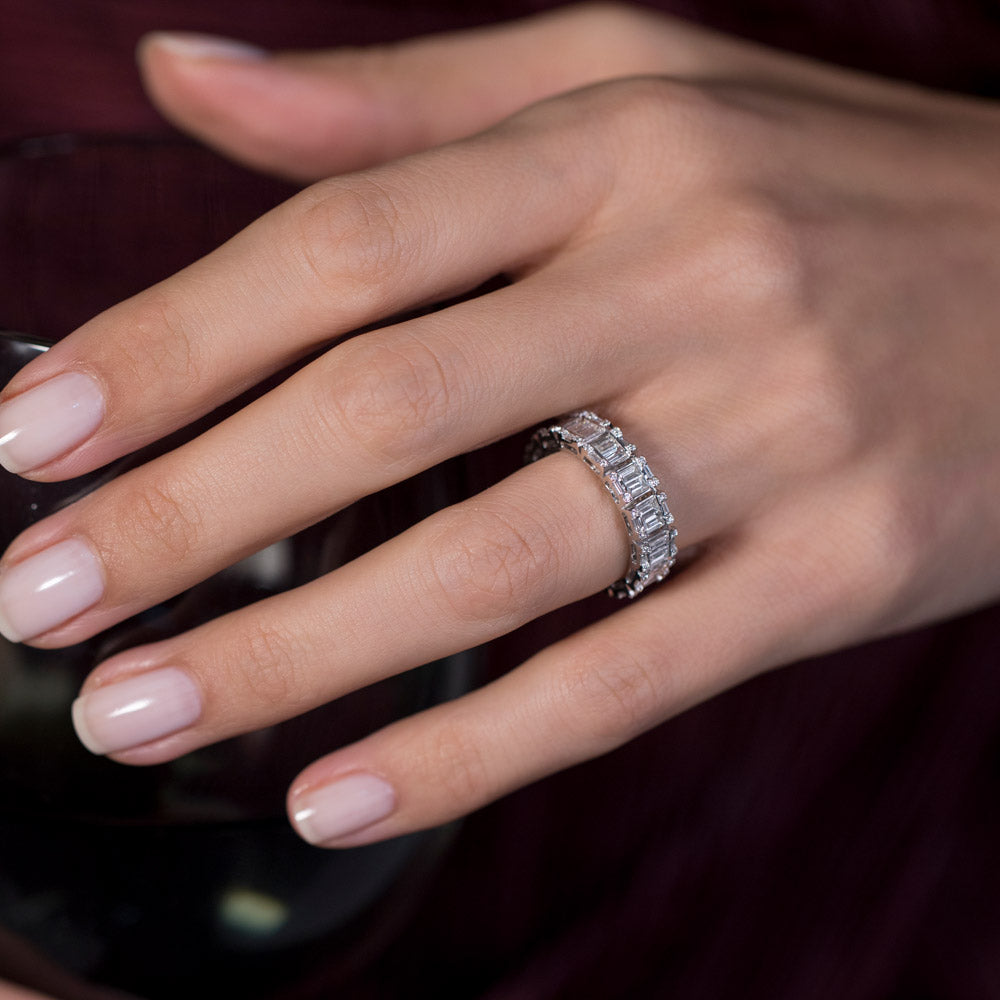 1.55 ct. Baguette Diamantring