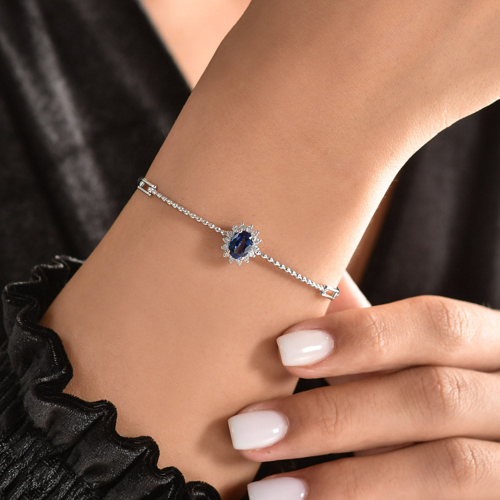 1.09 ct. Sapphire Bracelet