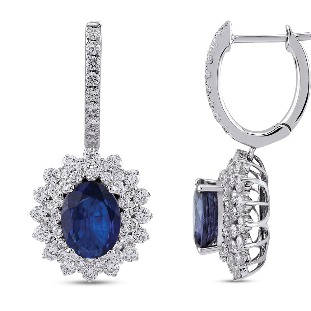 3.44 ct. Saphir Ohrringe