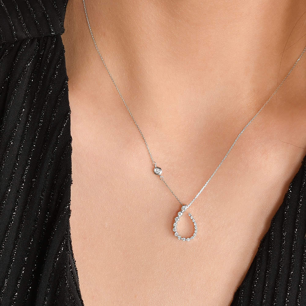 0.22 ct. Design Diamant Halskette