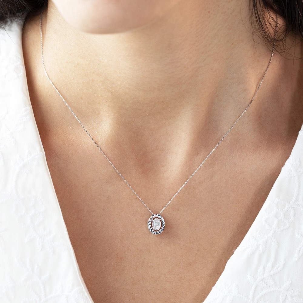0.09 ct. Design Diamant Halskette