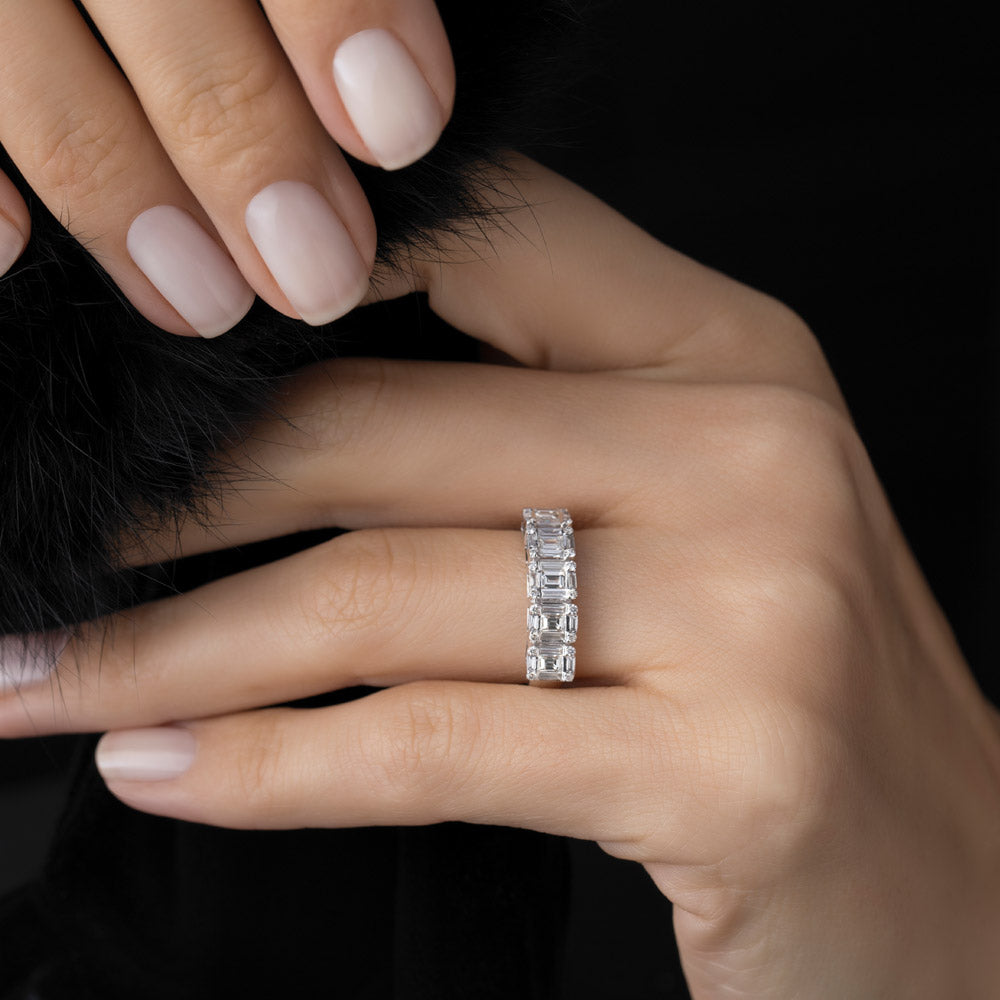 0.59 ct. Baguette Diamantring