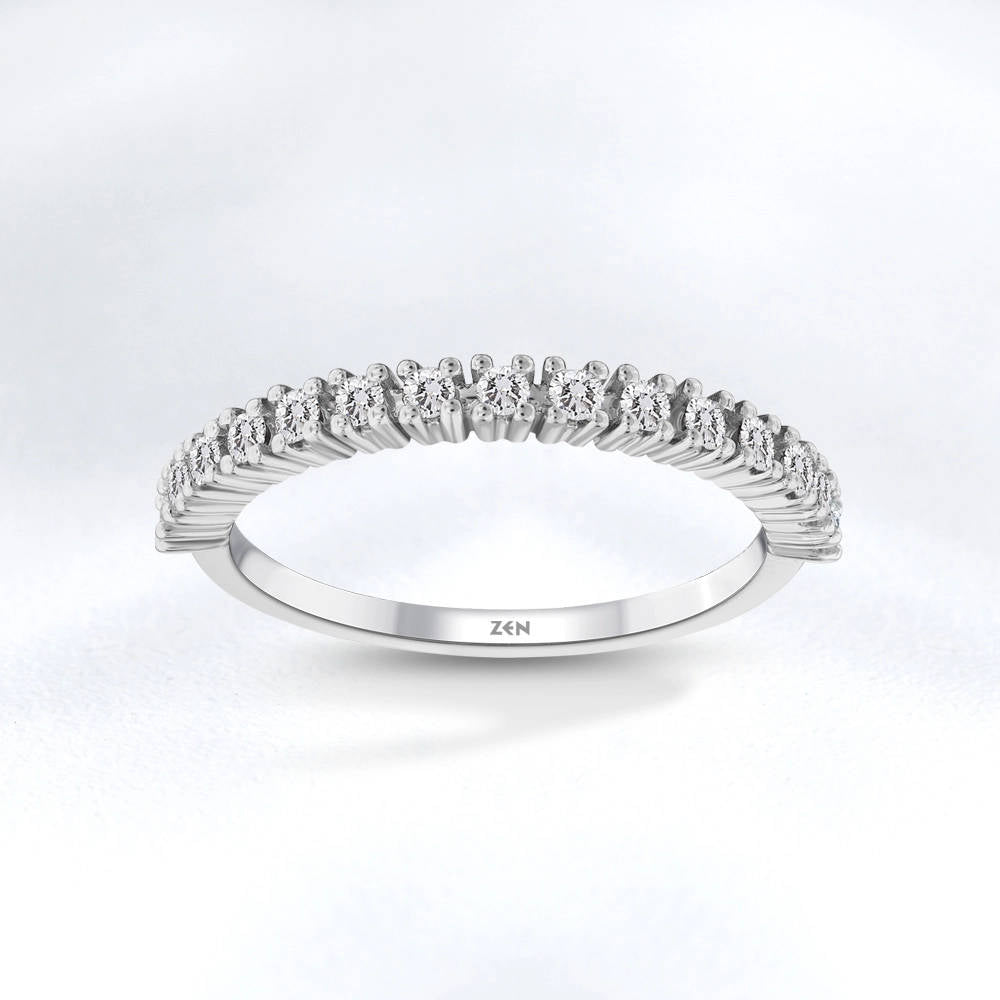 0.25 ct. Halbmemoire Diamantring