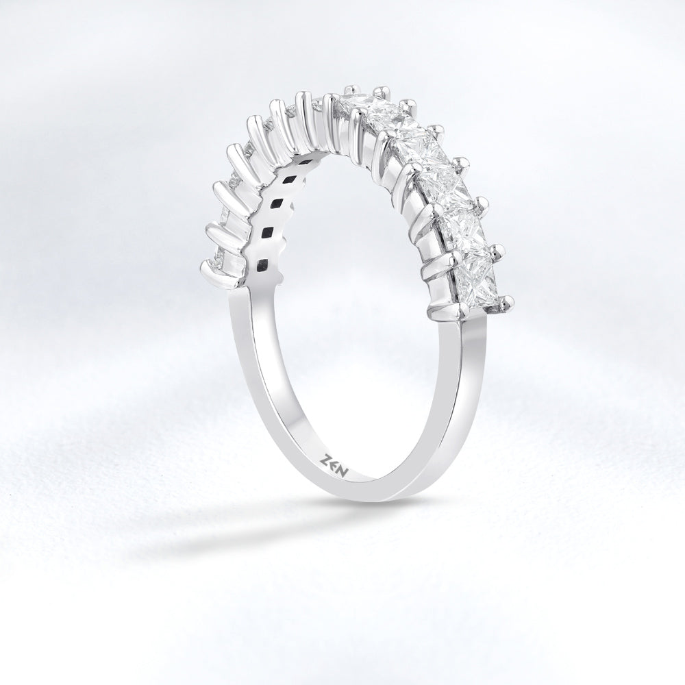 1.05 ct. Halbmemoire Diamantring