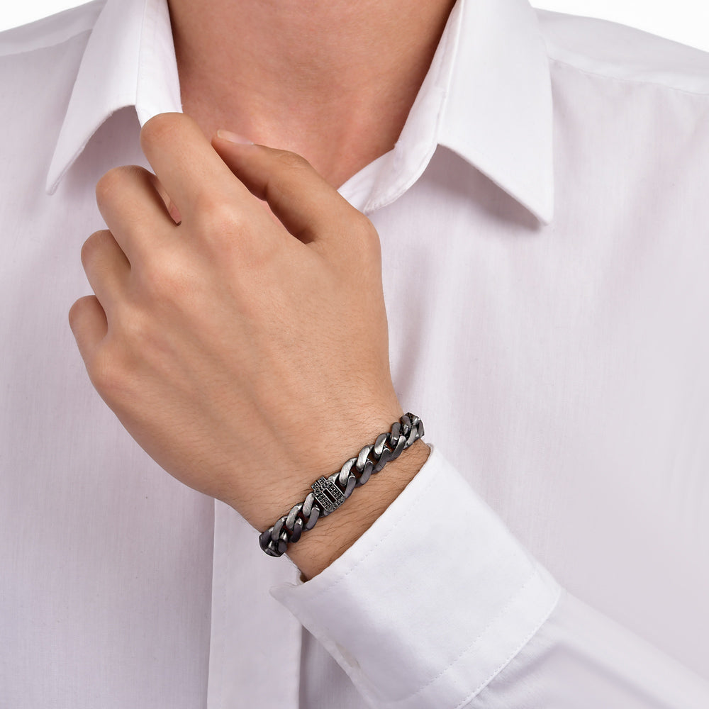 Buchstabe Ö Silberarmband