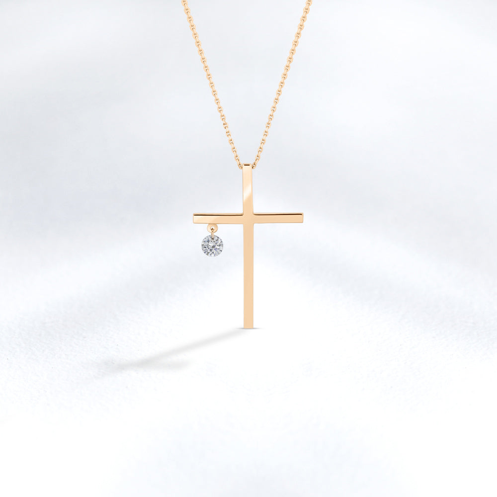 0.10 ct. Cross Pendant