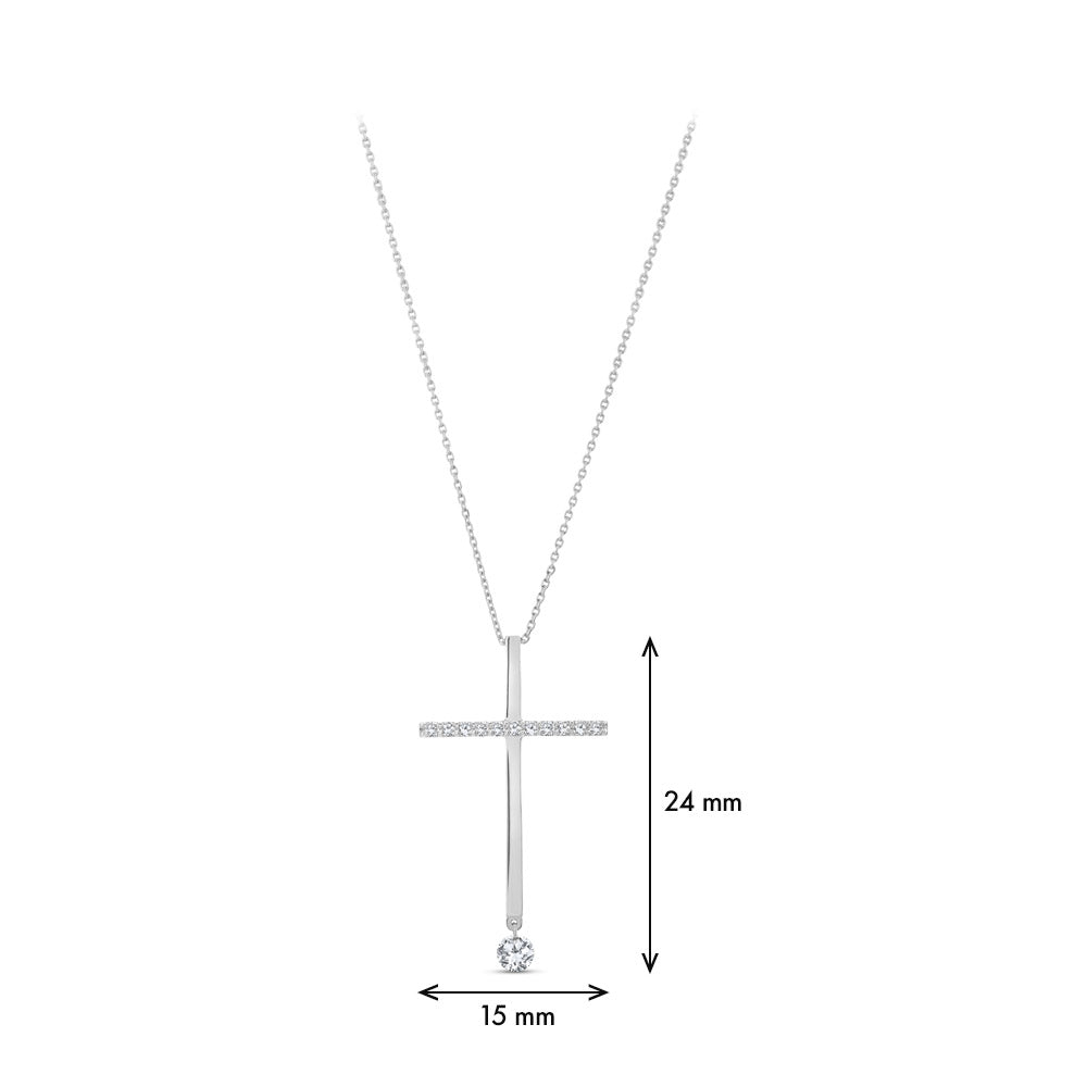 0.18 ct. Cross Pendant
