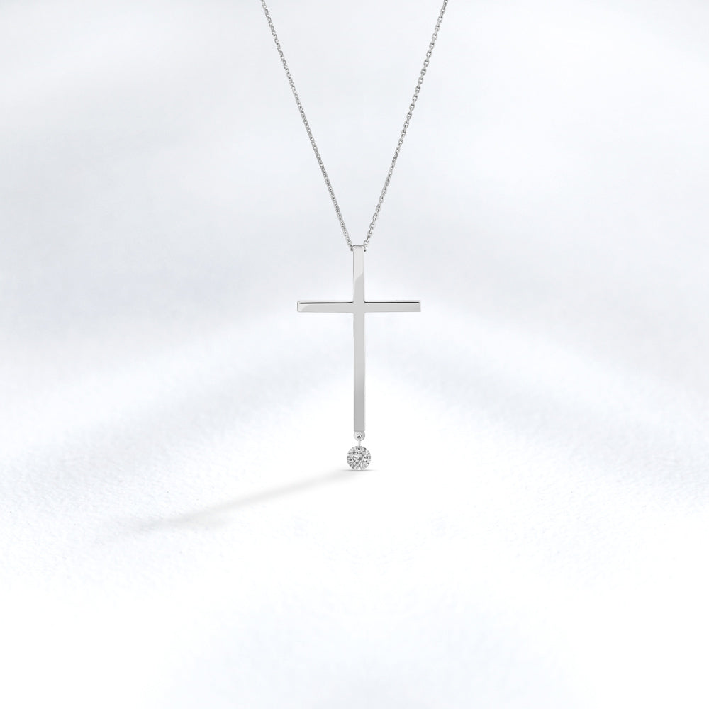 0.12 ct. Cross Pendant