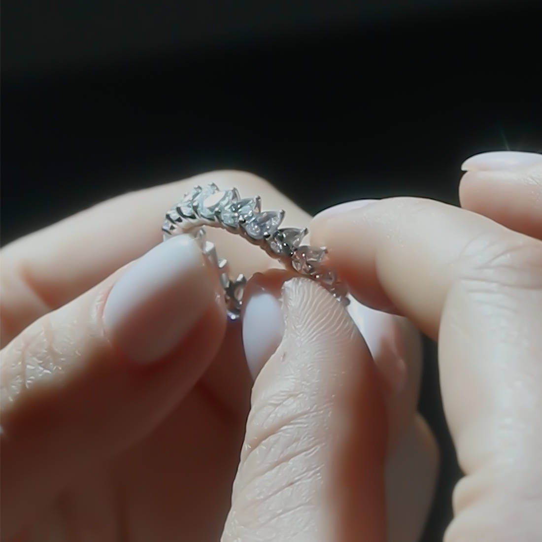 3.00 ct. Memoire Diamantring