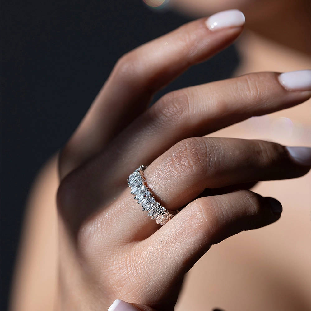 1.68 ct. Memoire Diamantring