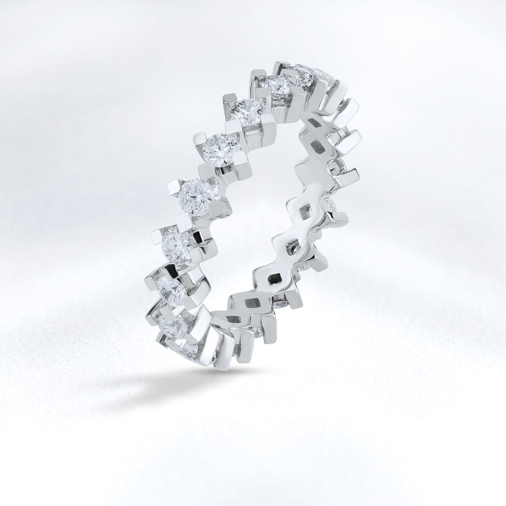 0.80 ct. Memoire Diamantring