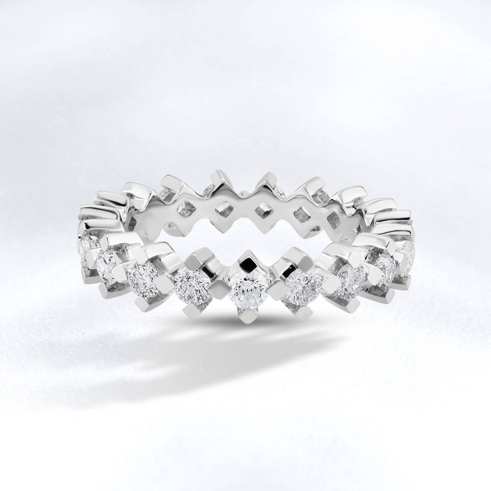 0.80 ct. Memoire Diamantring