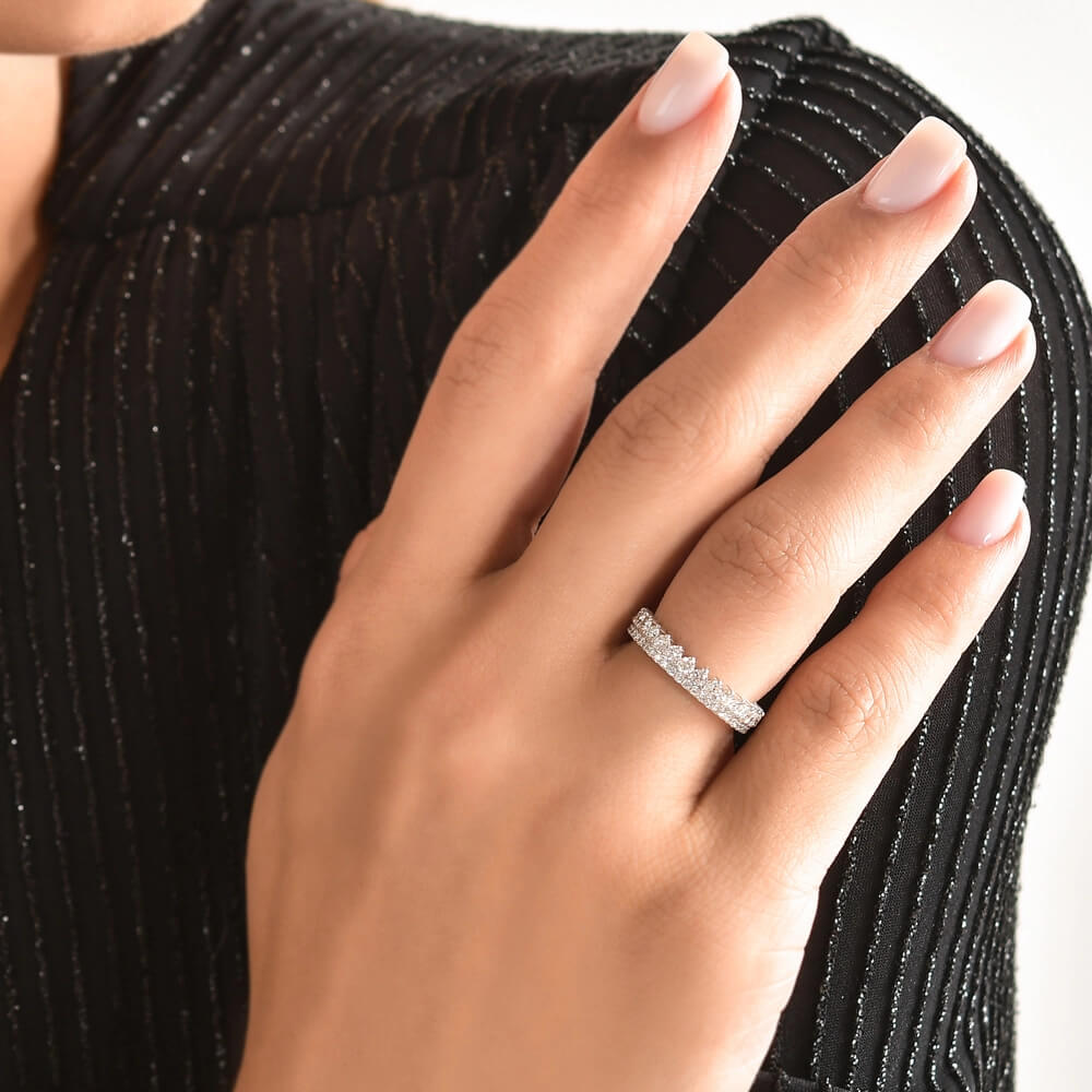 1.41 ct. Memoire Diamantring