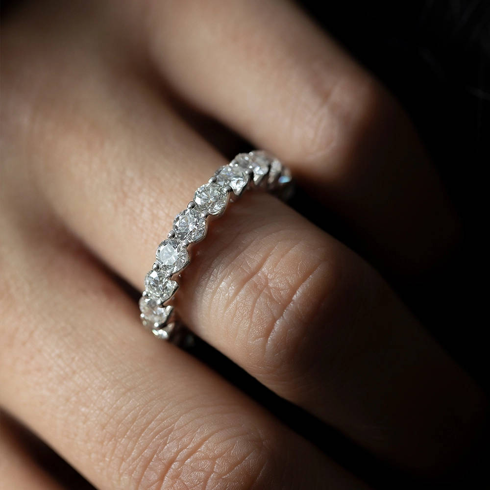 3.50 ct. Memoire Diamantring