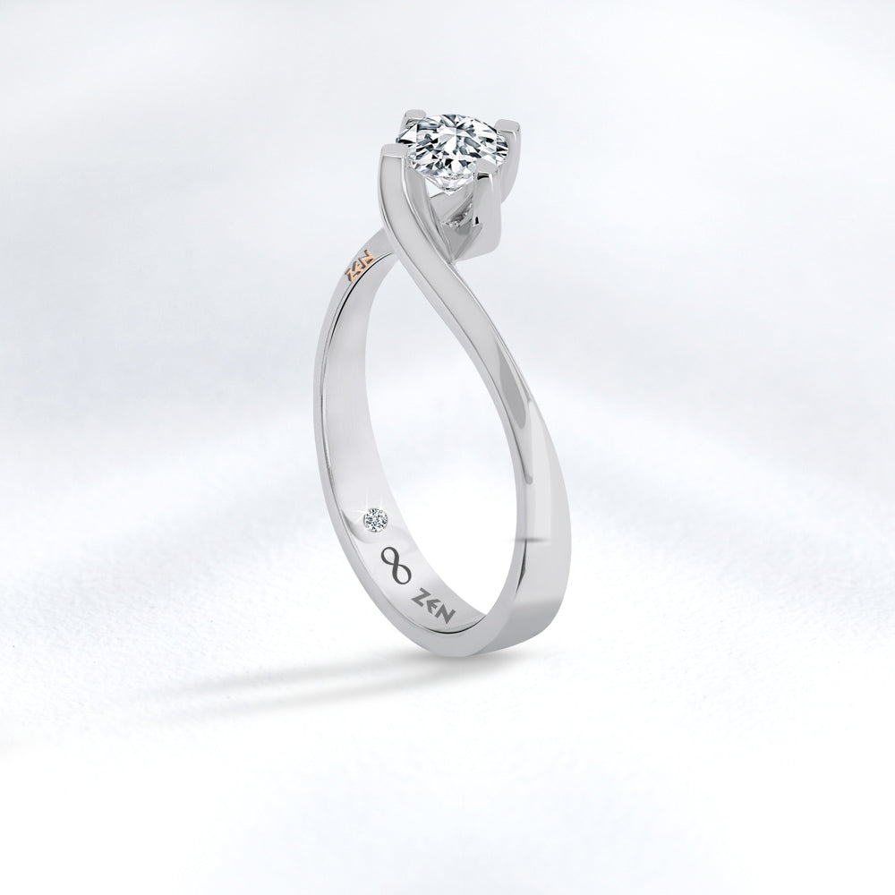 0.21 ct. Moderner Diamant Verlobungsring