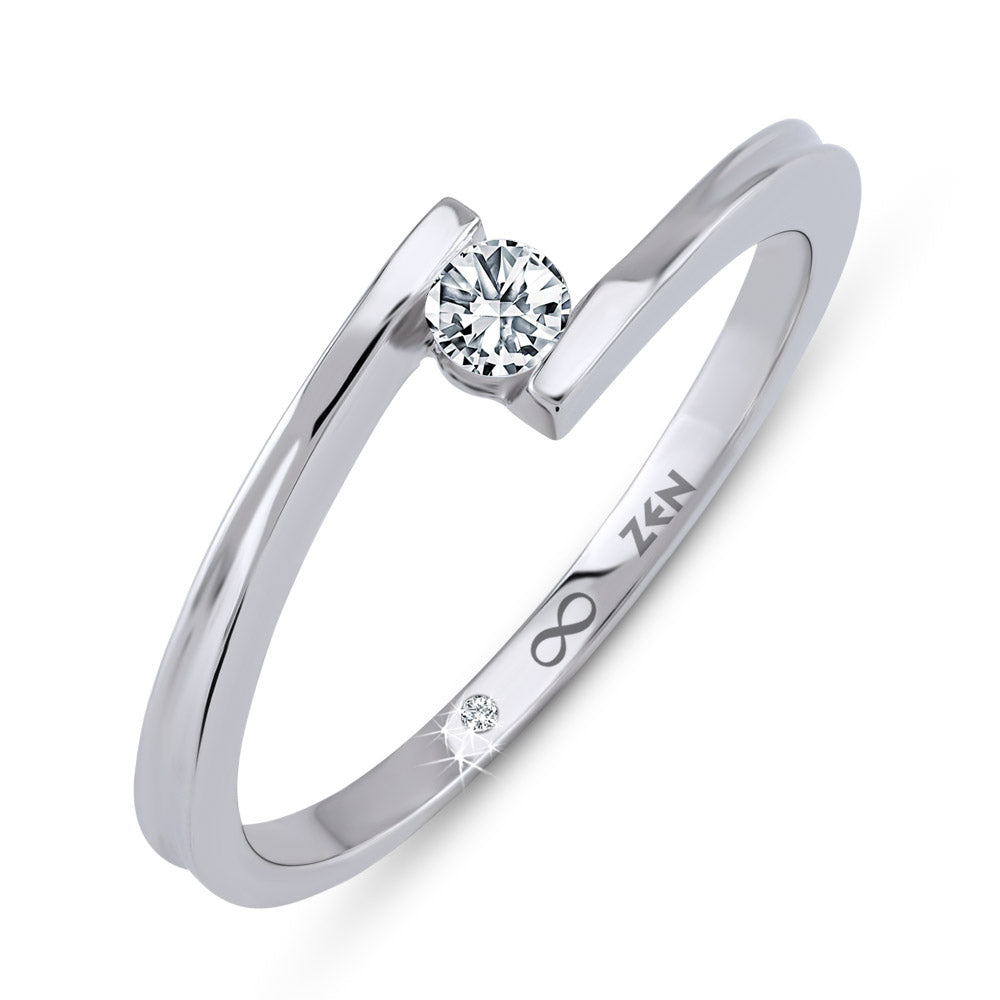 0.11 ct. Solitär Diamant Verlobungsring