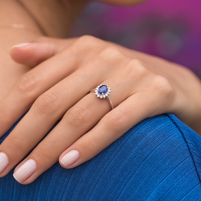 1.05 ct. Saphir Ring