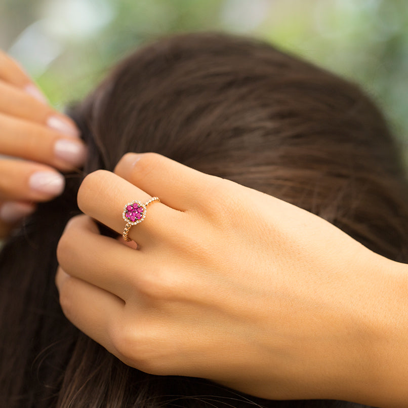 0.51 ct. Rubin Ring