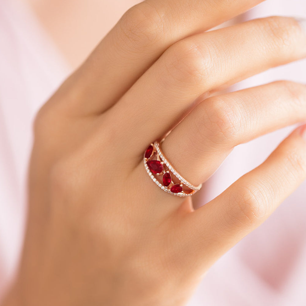 0.95 ct. Rubin Ring