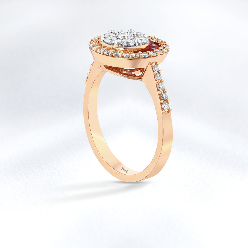 0.79 ct. Rubin Ring