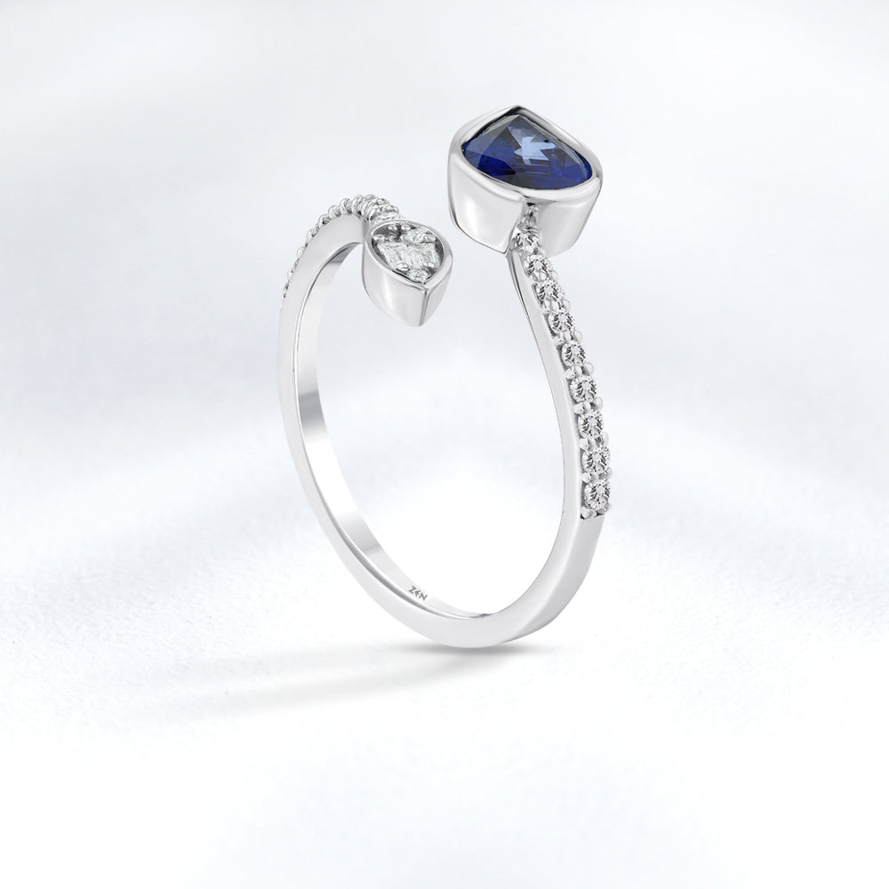 1.09 ct. Saphir Ring
