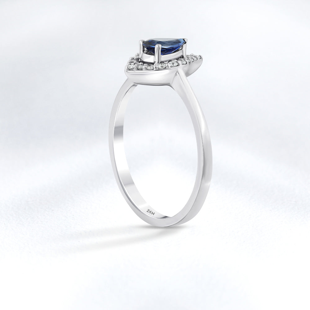 0.47 ct. Saphir Ring