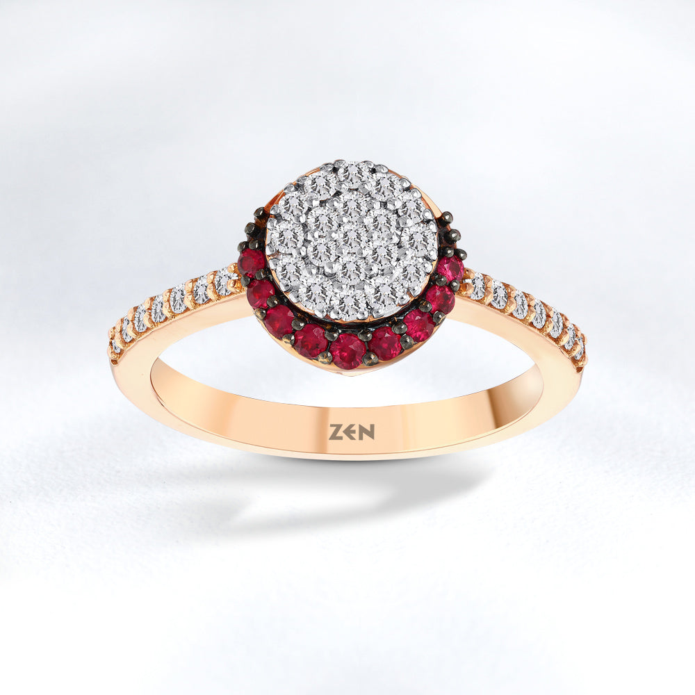 0.39 ct. Rubin Ring